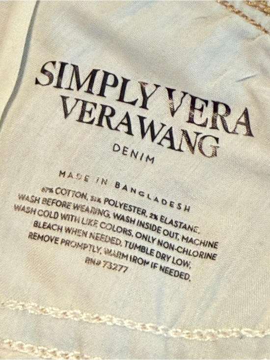 Simply Vera Vera Wang Light Blue High-Rise Jeans - Picture 9 of 9